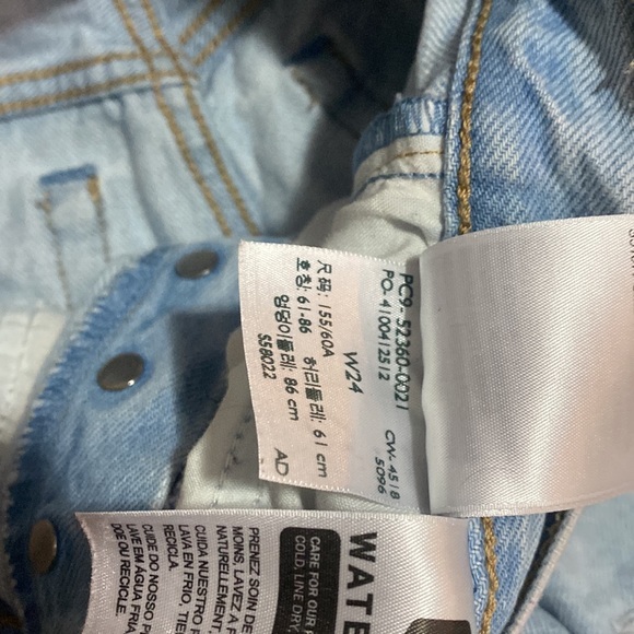 Levi’s Wedgie Jean Shorts Size 24 - Picture 5 of 7